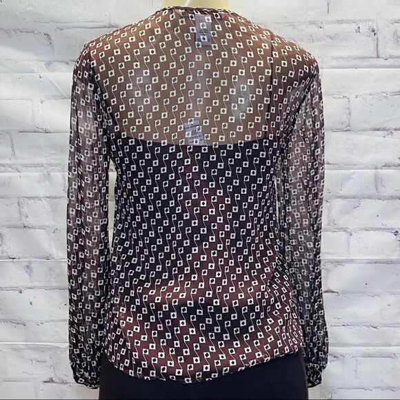 Diane von Furstenberg Pwerleman Blouse size 2 with silk tank top - Picture 6 of 13